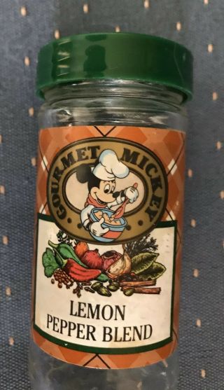 WDW “Gourmet Mickey” Set of 3 Spice Jars from Mickey’s Pantry,  circa 1990s,  EUC 3