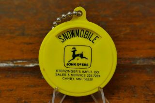 Vintage John Deere Snowmobile Lawnmower Chainsaw Snowblower Key Chain Canby,  Mn