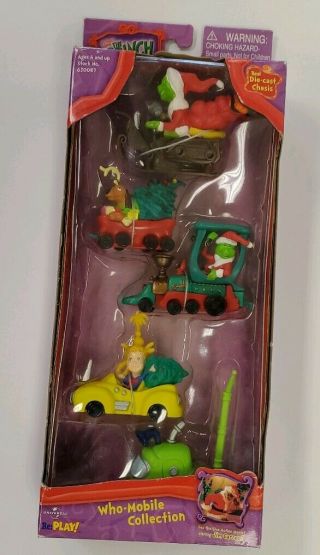 The Grinch Who Stole Christmas Who - Mobile 5 - Die - Cast Figures Complete,  Vhtf