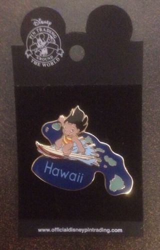Disney Pin Dlr State Character Pins Hawaii Lilo 2002 Pin Aloha State