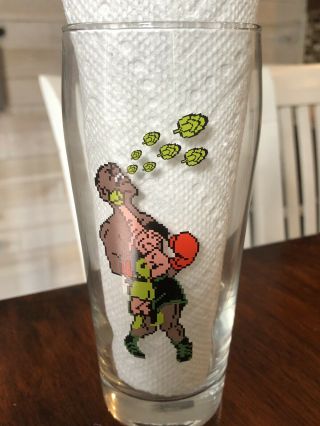 The Answer Brewpub Mike Tyson Punch Out Glass