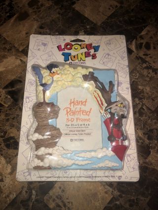 Road Runner & Wile E.  Coyote Warner Bros Looney Tunes 3 - D Picture Frame 1993