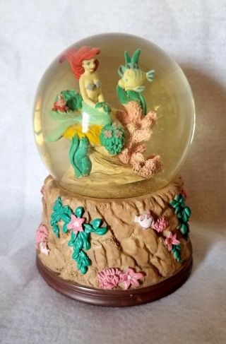 Vintage Rare Disney Little Mermaid Snow Globe