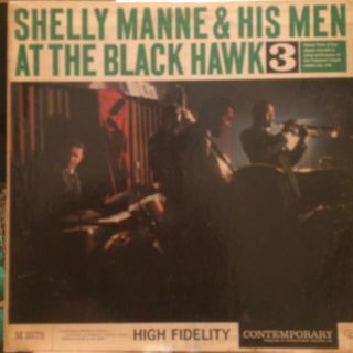 Shelly Manne & His Men At The Blackhawk 3 Lp Contemporary M3579 Orig Dg Mono Vg,