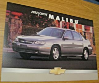 Vintage 2003 Chevrolet Chevy Malibu Advertising Automobile Car Dealership Sign