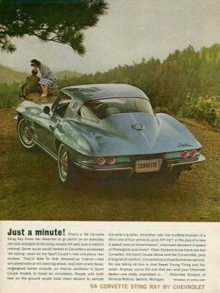 1964 Chevrolet Corvette Sports Coupe Advertisment V - 8 375