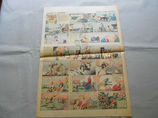 12 1934 & 1935 Flash Gordon Color Detroit Times Comic Weekly - Alex Raymond