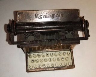 Remington Vintage Typewriter Metal Pencil Sharpener Miniature Doll House