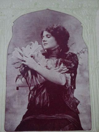 Vintage Postcard,  Actress Florence Lawrence by Dr Miles Anti Pain Pills 3