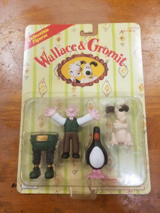 Wallace And Gromit Wrong Trousers 4 Collectible Figures 1989 Irwin Toys