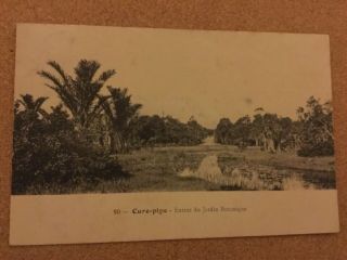 Cure - Pipe,  Entree Du Jardin Botanique,  Mauritius.  Beau Bassin P/mk 1908