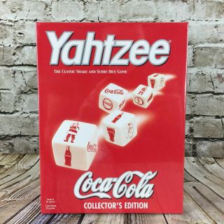 Yahtzee The Classic Shake And Score Dice Game Coca Cola Collector 