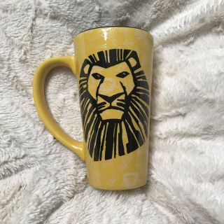 Disney The Lion King Broadway Musical Coffee Cup Tall Latte Mug Yellow / Black