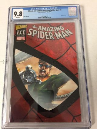 Wizard Ace Edition Spider - Man 3 Cgc 9.  8 White Pages