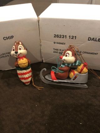Grolier Disney Chip & Dale Christmas Ornaments 26231 - 108 26231 - 121