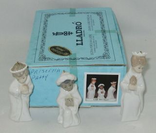 Lladro Limited Edition Nativity 5729 " Set Of 3 Kings " W/original Box