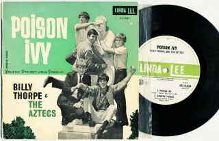 Billy Thorpe & The Aztecs Poison Ivy Ep E.  P.  Aust Oz Linda Lee Vg