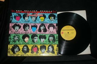 Rolling Stones " Some Girls " 1978 Lp Die Cut Cover Censored Coc - 39108 Near