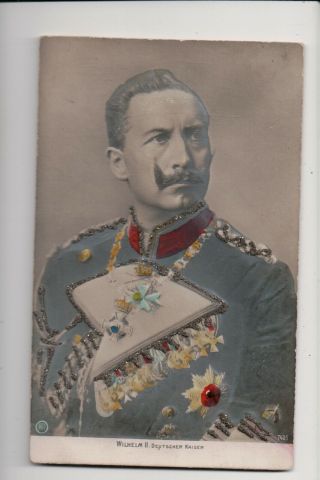 Vintage Postcard Kaiser Wilhelm Ii,  German Emperor King Of Prussia Bas Relief