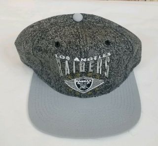 Vintage Los Angeles Oakland Raiders Snapback Denim Starter Hat Cap Nfl Nwa