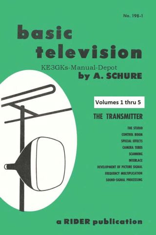 Basic Television Volumes 1 Thru 5 1958 Cdrom Pdf Rider Publication