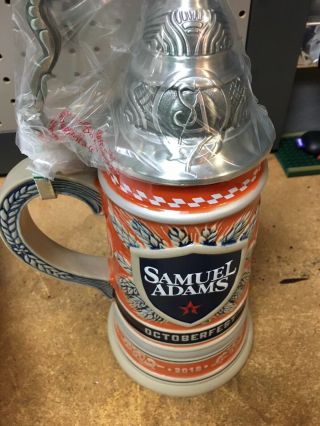 Samuel Adams Octoberfest Beer Stein,  Limited Edition Factory Nib