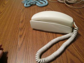 Vintage Western Electric Trimline White Wall Phone With Rotary Dial