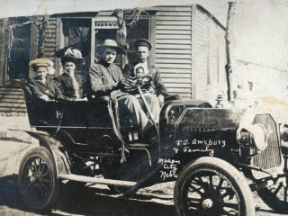 Real Photo Vintage Postcard 1920ish Auto F A Amsbury Mason City Ne