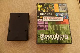 Bloomberg WBBR AM 1130 Transister Radio in orig mailing box 1990 2