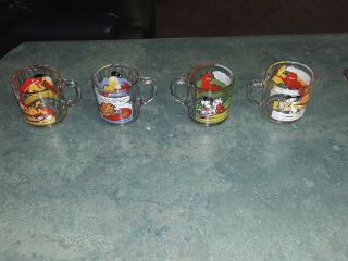Complete Set Of 4 Vintage 1978 - 1980 Collectible Mcdonald 