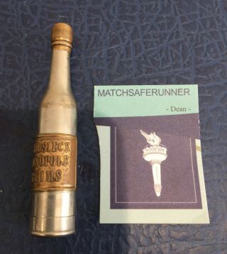 C.  1890 Advertising Heidsieck Monopole Reims Champagne Inkwell / Pen Bottle