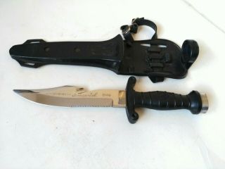 Vintage 12 Inch Imperial Scuba Diving Knife With Sheath
