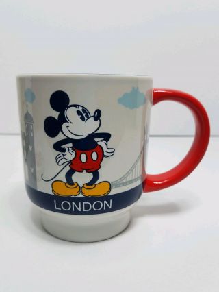 Disney London Mickey Mouse Ceramic Mug Coaster Set 2