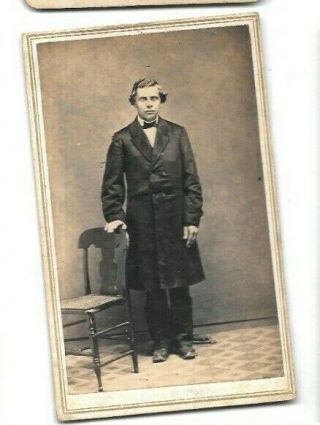 Tiffin Ohio Oh 1870s Cdv Photo 83 Young Man By Cunningham & Dickens