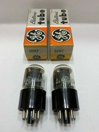 2 Matched Nos / Nib Ge 6dn7 Octal Vacuum Tubes - Double Triode