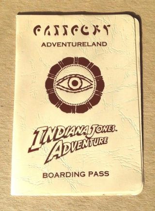 / 1995 Indiana Jones Adventure Opening Day Passport