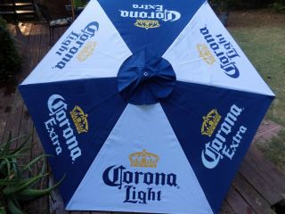 Corona Light & Extra Beer Pool Or Patio Umbrella Large 7 