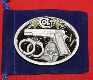 Colt Firearms Factory 1911 Belt Buckle In Bag