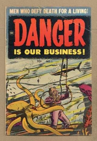 Danger Is Our Business 1 Gd/vg 3.  0 1953