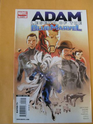 Adam Legend Of The Blue Marvel 1 and 2 3