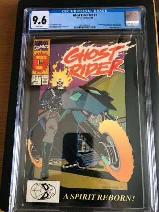 Ghost Rider V2 1 Cgc 9.  6 White Pages