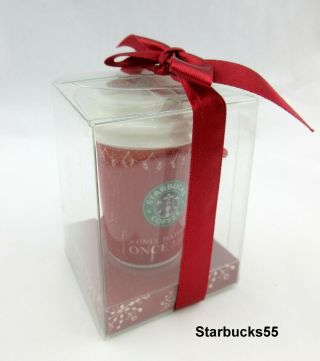 Starbucks Holiday Ceramic To Go Cup Christmas Ornament Red Green Siren 2005 S55