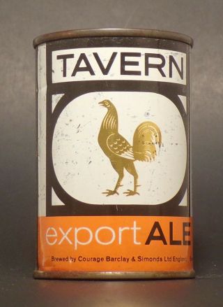 2nd Price Drop Vintage Tavern Export Ale 9 2/3 Oz.  Flat Top Beer Can England