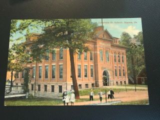Lafayette Street School Sharon Pennsylvania Pa Postcard