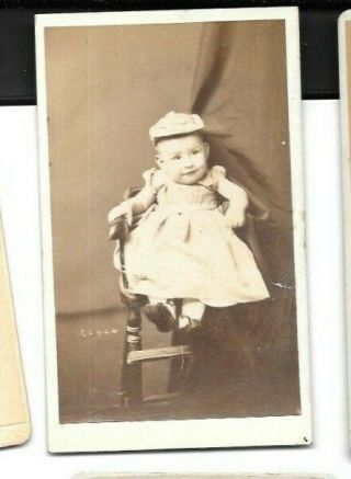 York City 1870s Cdv Photo 42 Cute Victorian Baby By H Merz
