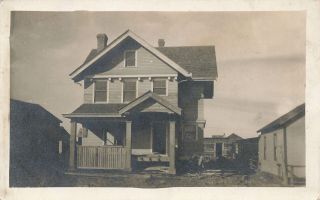 Vintage Rppc 1910 Residence House Duluth Minnesota Real Photo Postcard
