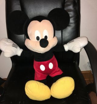 Large 25 " Disney Classic Mickey Mouse Jumbo Stuffed Plush Doll Animal Toy
