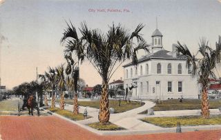 Palatka,  Florida City Hall,  Street View,  Carriage 1911
