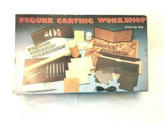 Vintage Tandy Leather Company Leathercraft Kit Figure Carving Workshop 5504