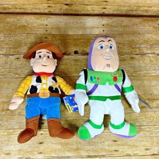 Kohls Cares For Kids Toy Story Plush 15 " Woody And Buzz Lightyear Disney Pixar